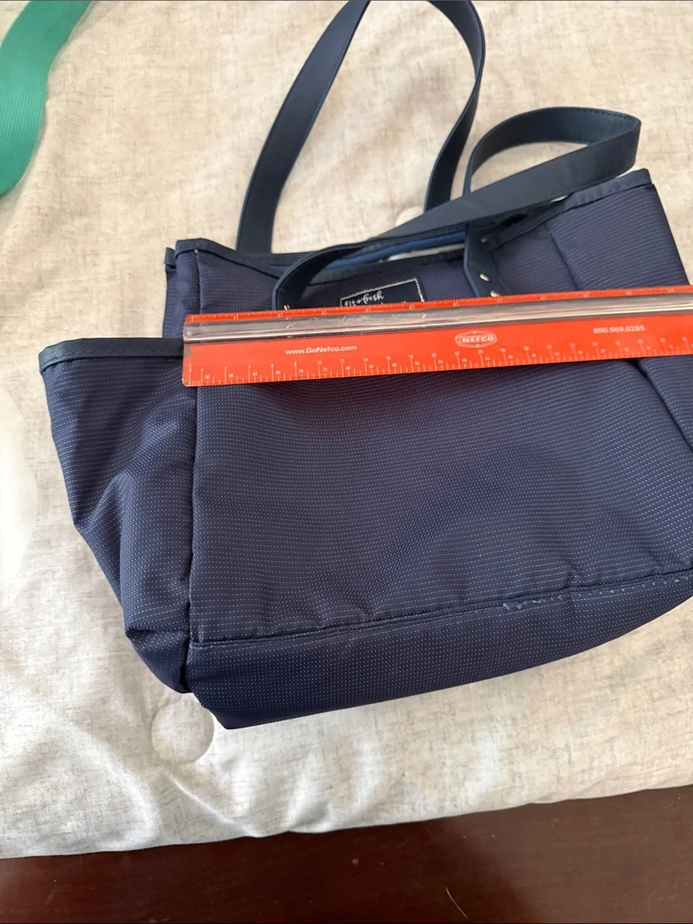 Navy women’s lunch Bag with Multiple Pockets